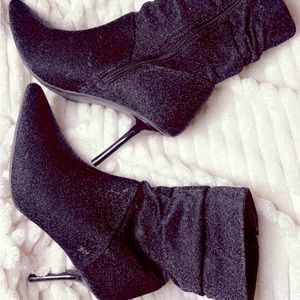 Black ankle boots